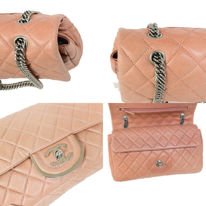 Chanel Classic Double Flap Medium in Pelle Rosa – Hardware Argento