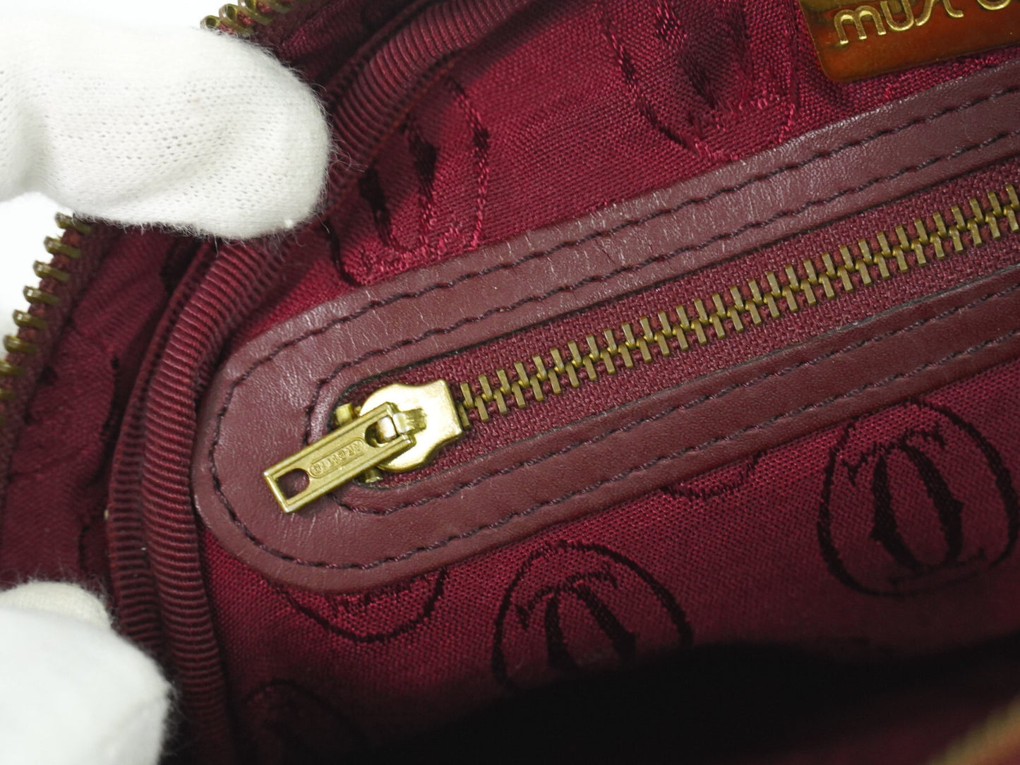 Cartier Must de Cartier Bordeaux in Pelle – Crossbody Vintage