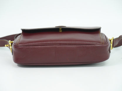 Cartier Must de Cartier Bordeaux in Pelle – Crossbody Vintage