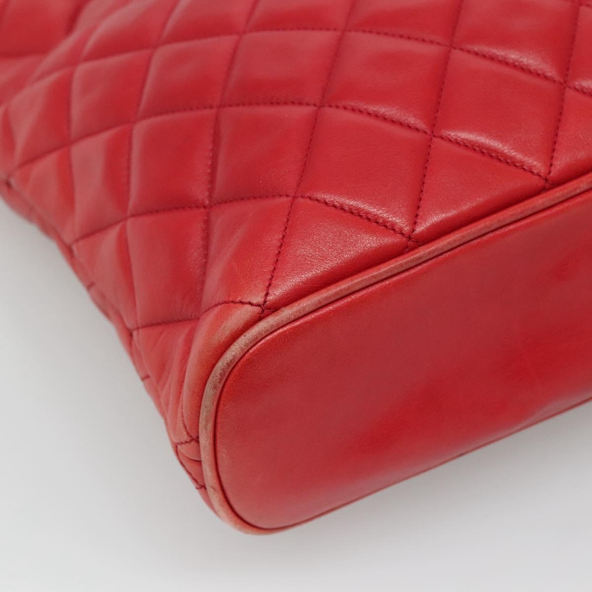 Chanel Vintage Tote Matelassé Agnello Rosso CC Charm Gold – Inizio Anni '80  yd36p7fozl