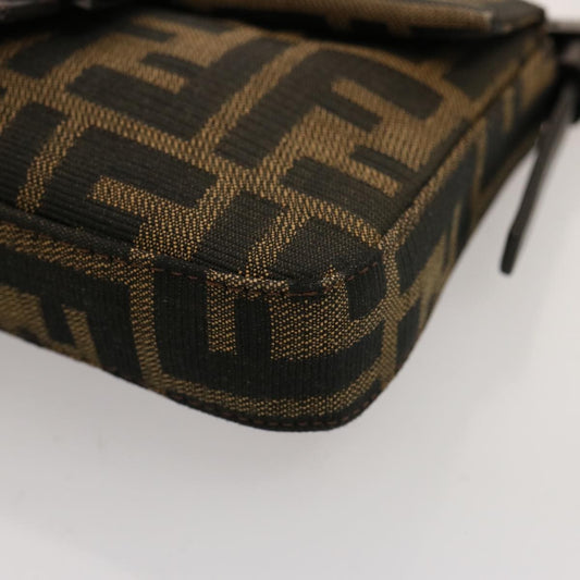 Fendi Baguette Mini Zucca Canvas e Pelle Nera – Made in Italy