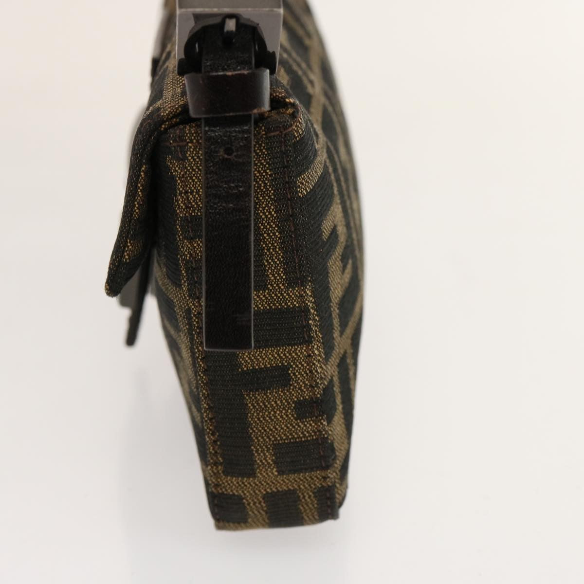 Fendi Baguette Mini Zucca Canvas e Pelle Nera – Made in Italy