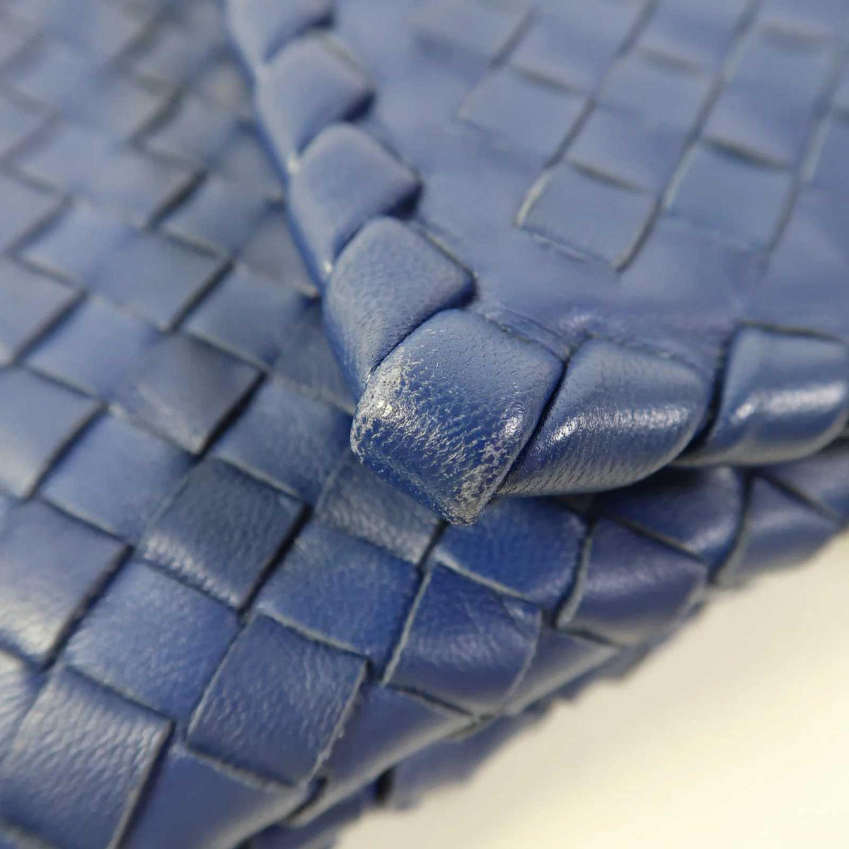 Bottega Veneta Olimpia – Intrecciato blu