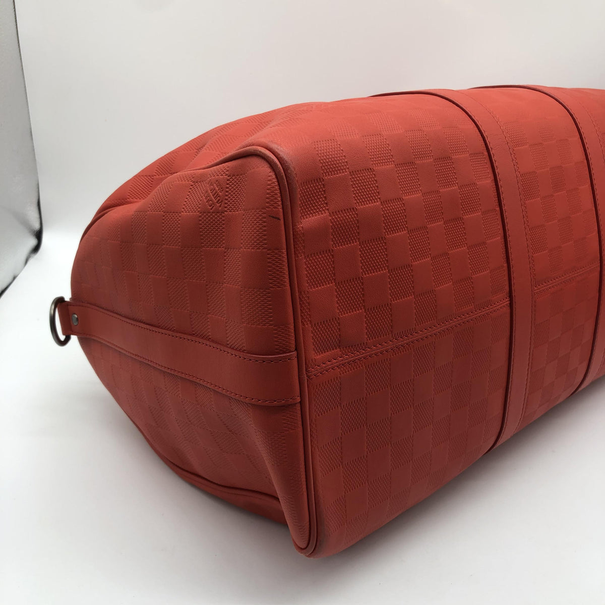 Louis Vuitton Keepall Bandoulière 55 Damier Infini Rosso Corallo, 2012 – 55 cm