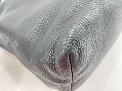 Prada Tote Convertibile Vitello Daino Nera Hardware Oro