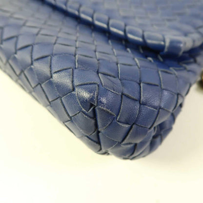 Bottega Veneta Olimpia – Intrecciato blu