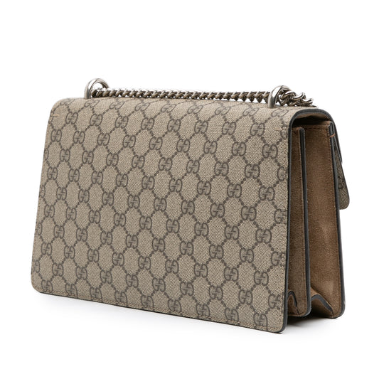 Gucci – Dionysus Medium in tela GG Supreme con finiture in suede – Marrone – 2016/2025