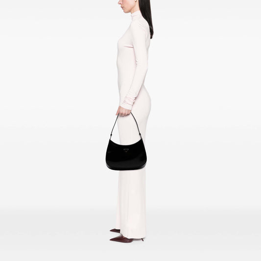 Prada Cleo in Pelle Spazzolata Nera – Linea Iconica