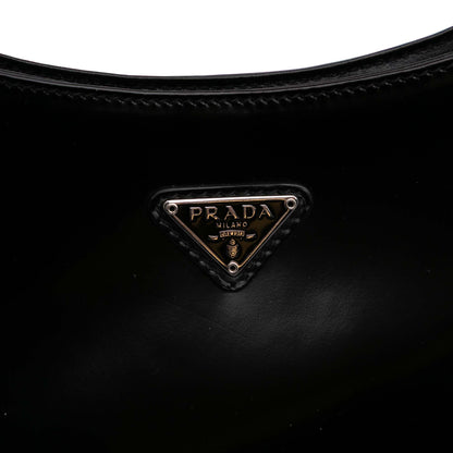 Prada Cleo in Pelle Spazzolata Nera – Linea Iconica