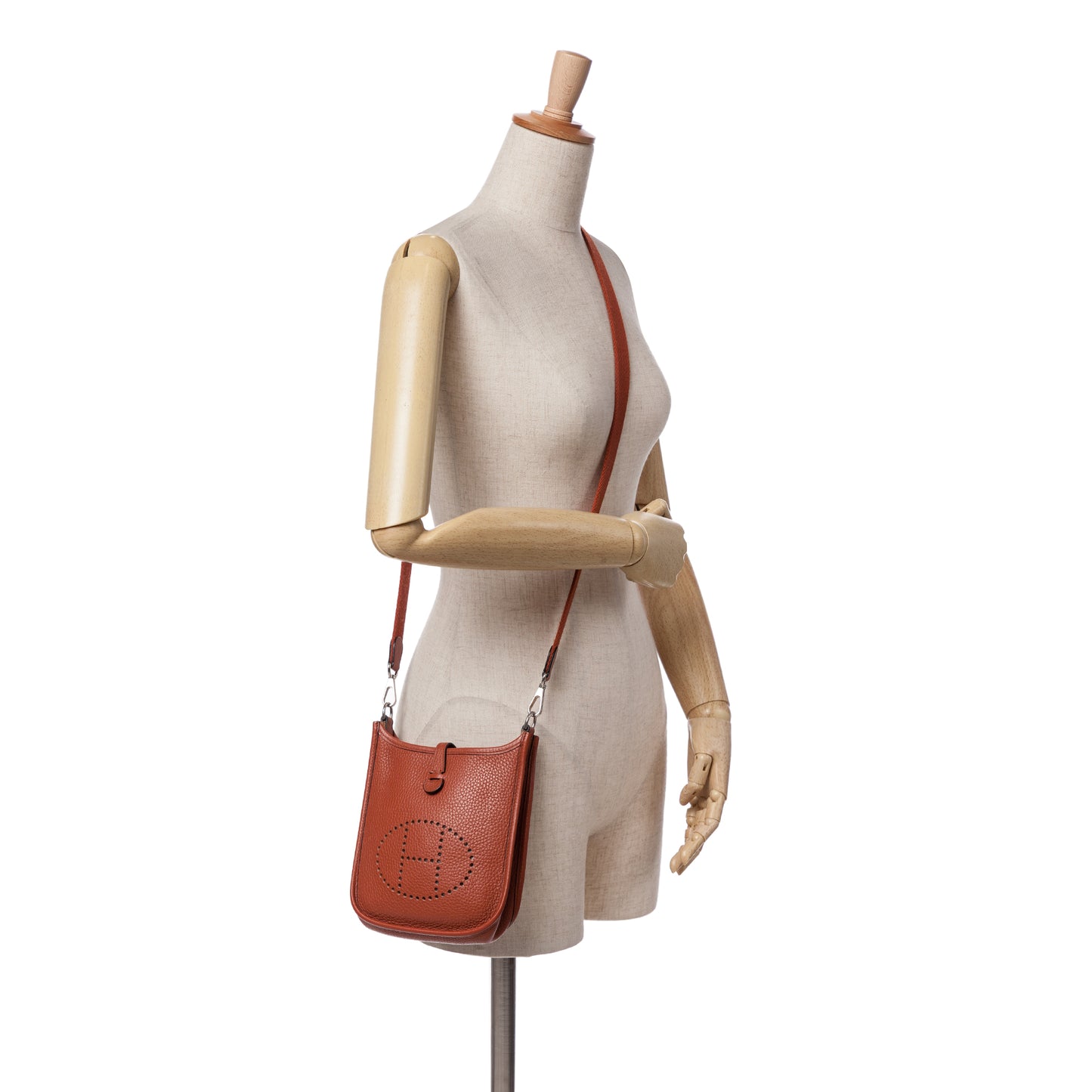 Hermès – Evelyne TPM in pelle Clemence Cuivre – 2019