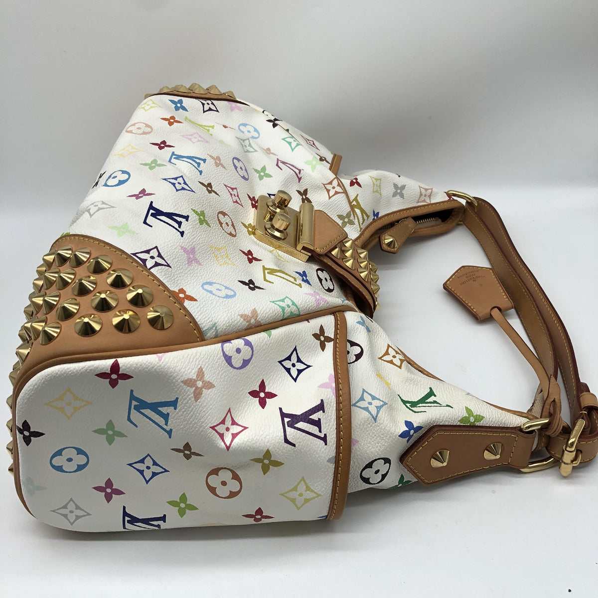 Louis Vuitton Chrissie MM Monogram Multicolore Blanc – 38 cm