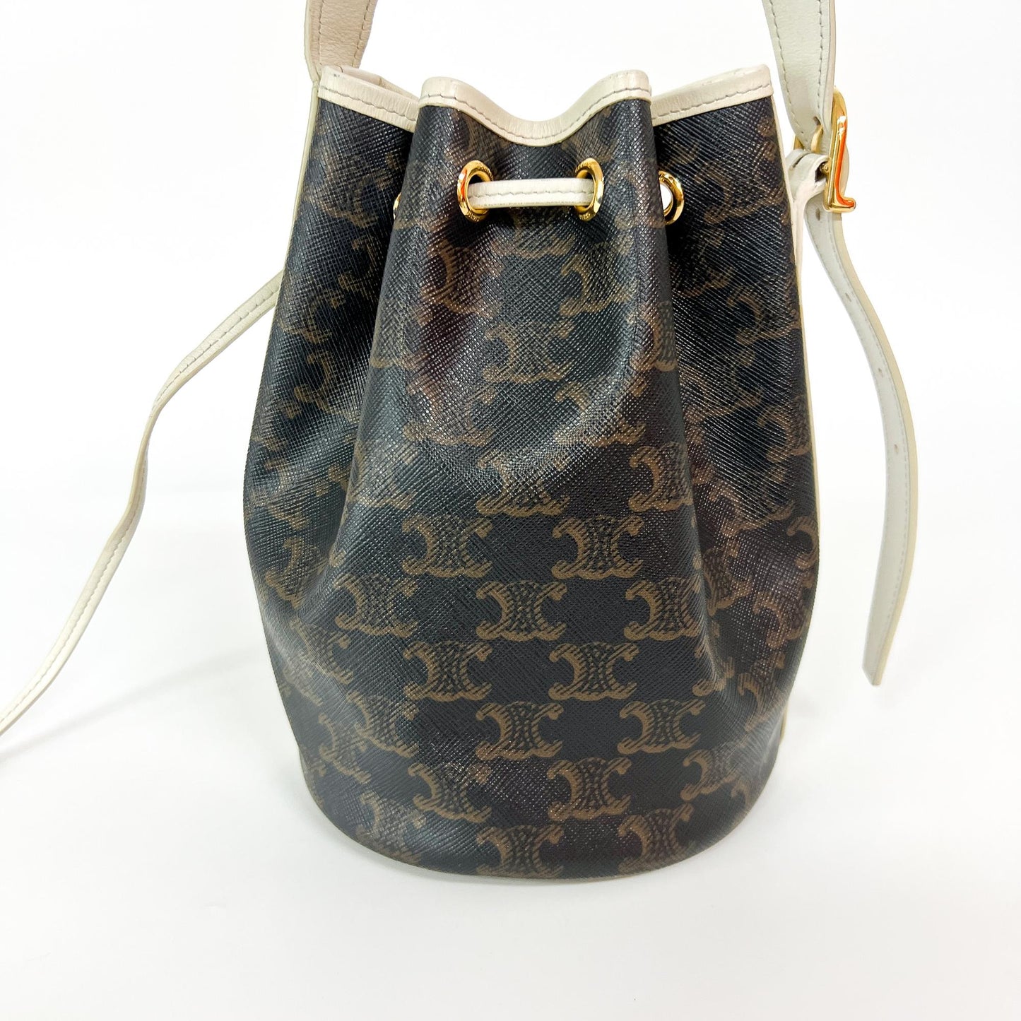 Céline Secchiello Triomphe Tela Rivestita Marrone e Crema – 24 cm