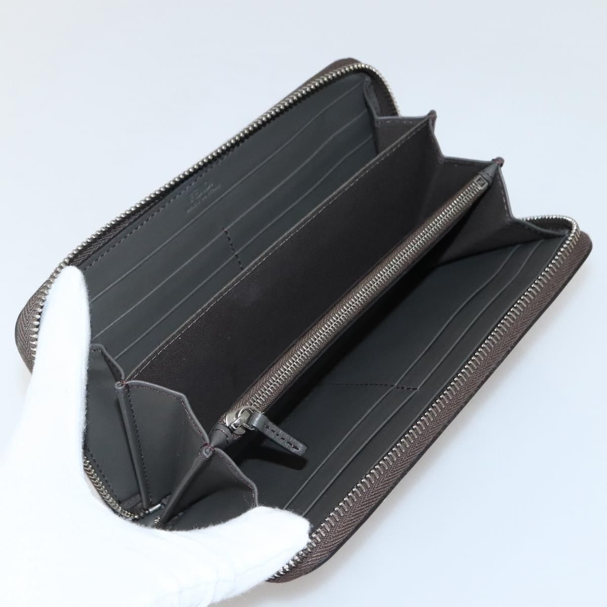 Fendi – Portafoglio Lungo Monster Eyes in Pelle Grigia – Condizioni Eccellenti (Rank SA)