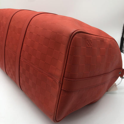 Louis Vuitton Keepall Bandoulière 55 Damier Infini Rosso Corallo, 2012 – 55 cm