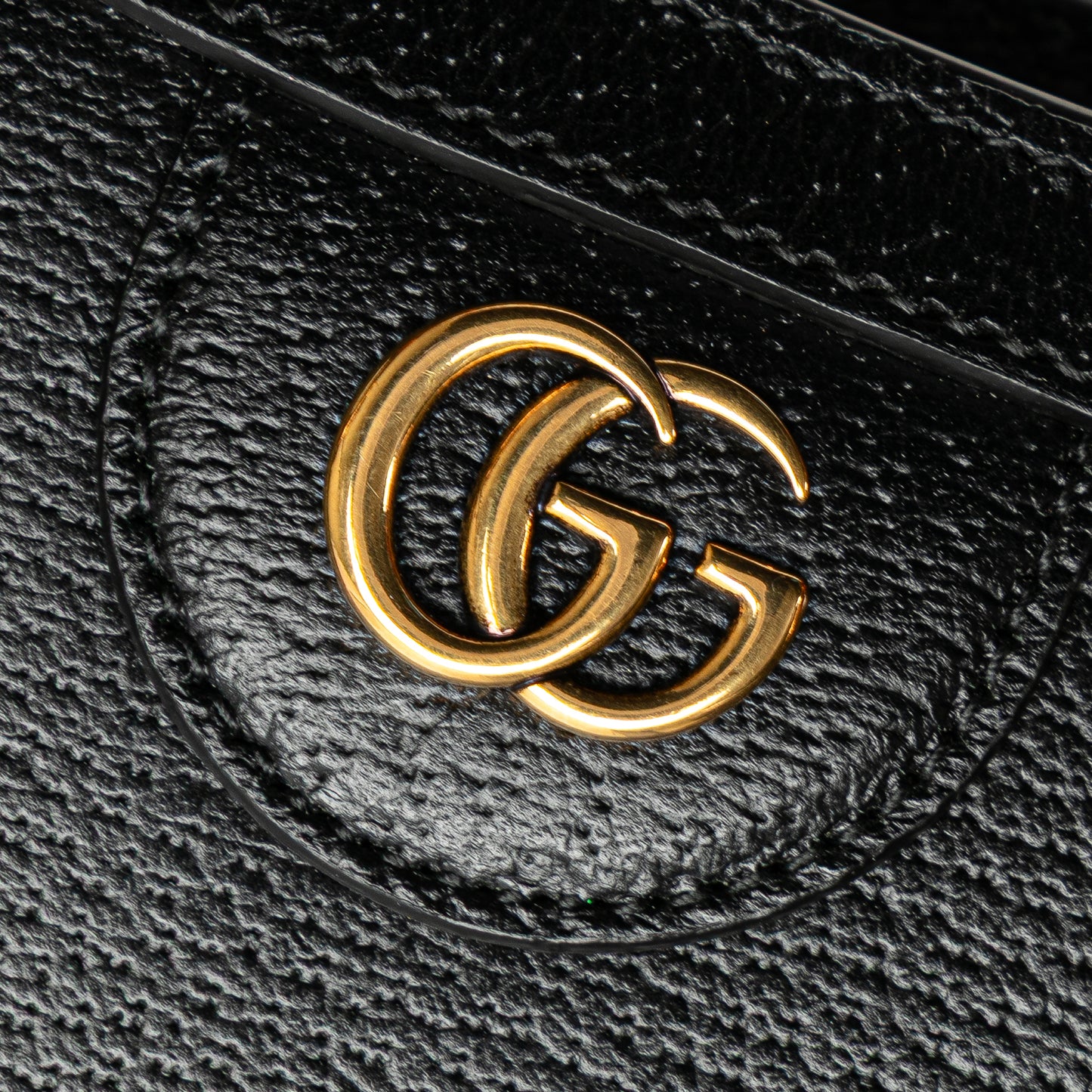 Gucci – Diana Mini in pelle nera con manici in bambù – 16 x 20 x 9 cm