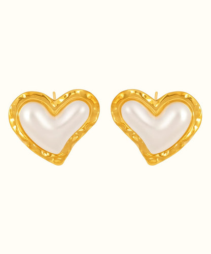 Orecchino Cuore Madreperla