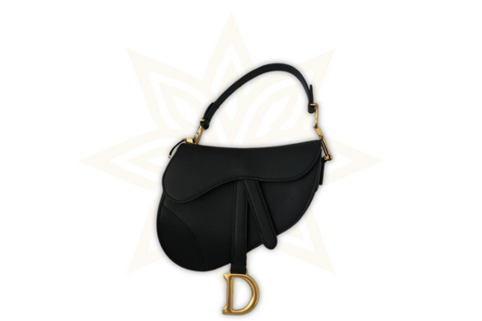 DIOR Saddle Bag in Pelle Nera – Full Set con Scontrino Originale