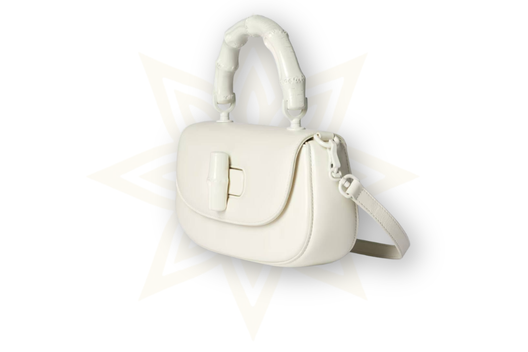 Gucci – Bamboo Diva Small in pelle bianca