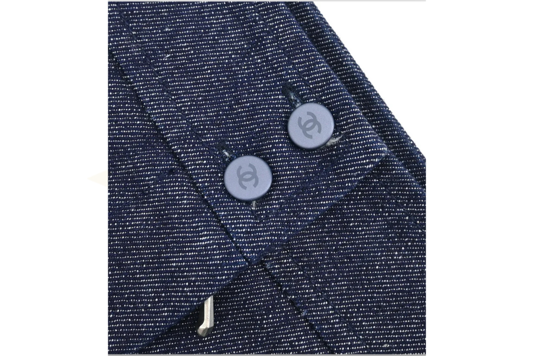CHANEL – Gonna in denim indaco 99P – Taglia 36