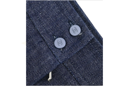 CHANEL – Gonna in denim indaco 99P – Taglia 36