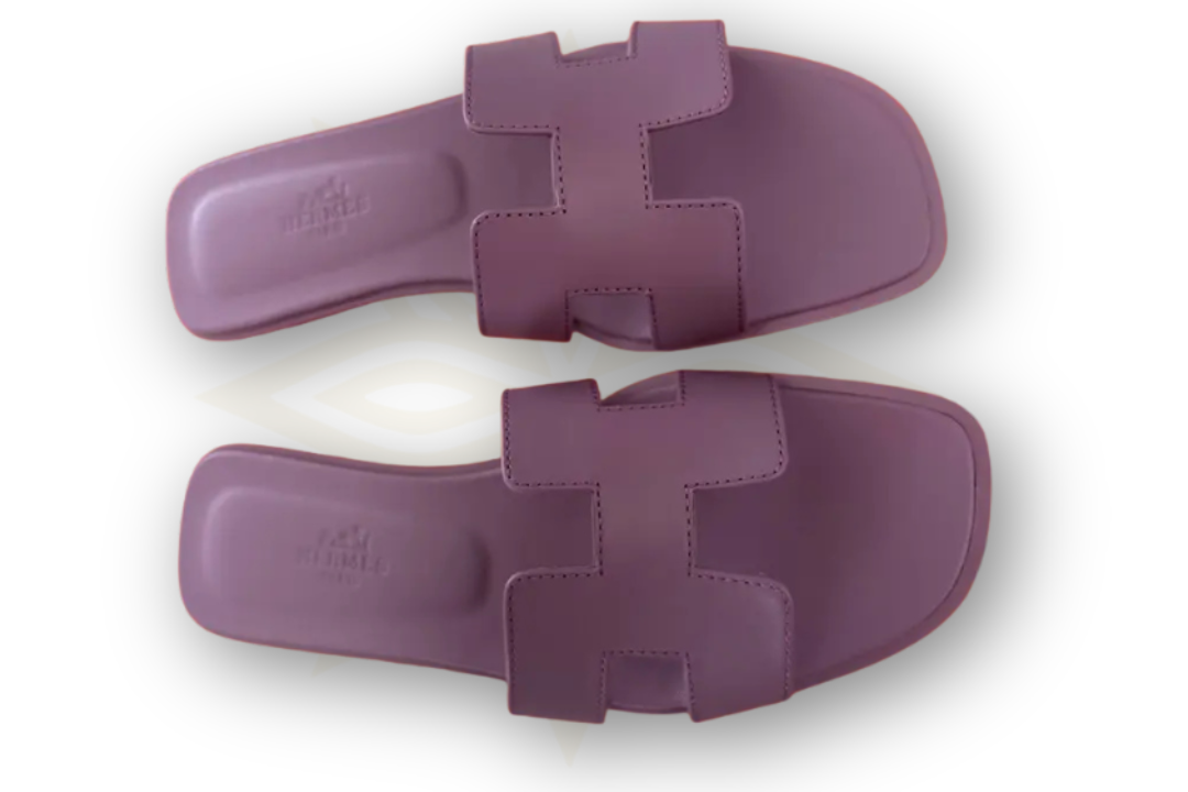 Hermès – Sandali Oran in pelle viola – Donna