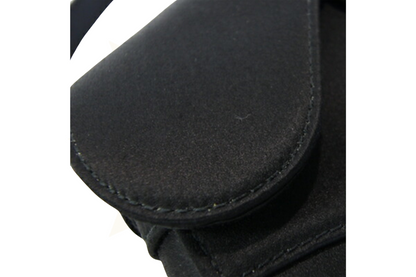 Dior Saddle Bag in raso nero con cristalli – Vintage d’eccezione