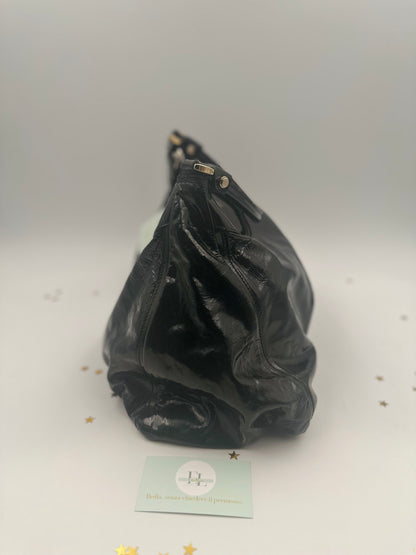 Gucci Indy Hobo Vernice Nera – Iconico Glamour Retrò