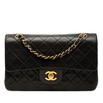 Chanel Classic Flap Small Nera Agnello Vintage 1991-1994 | Etoilux