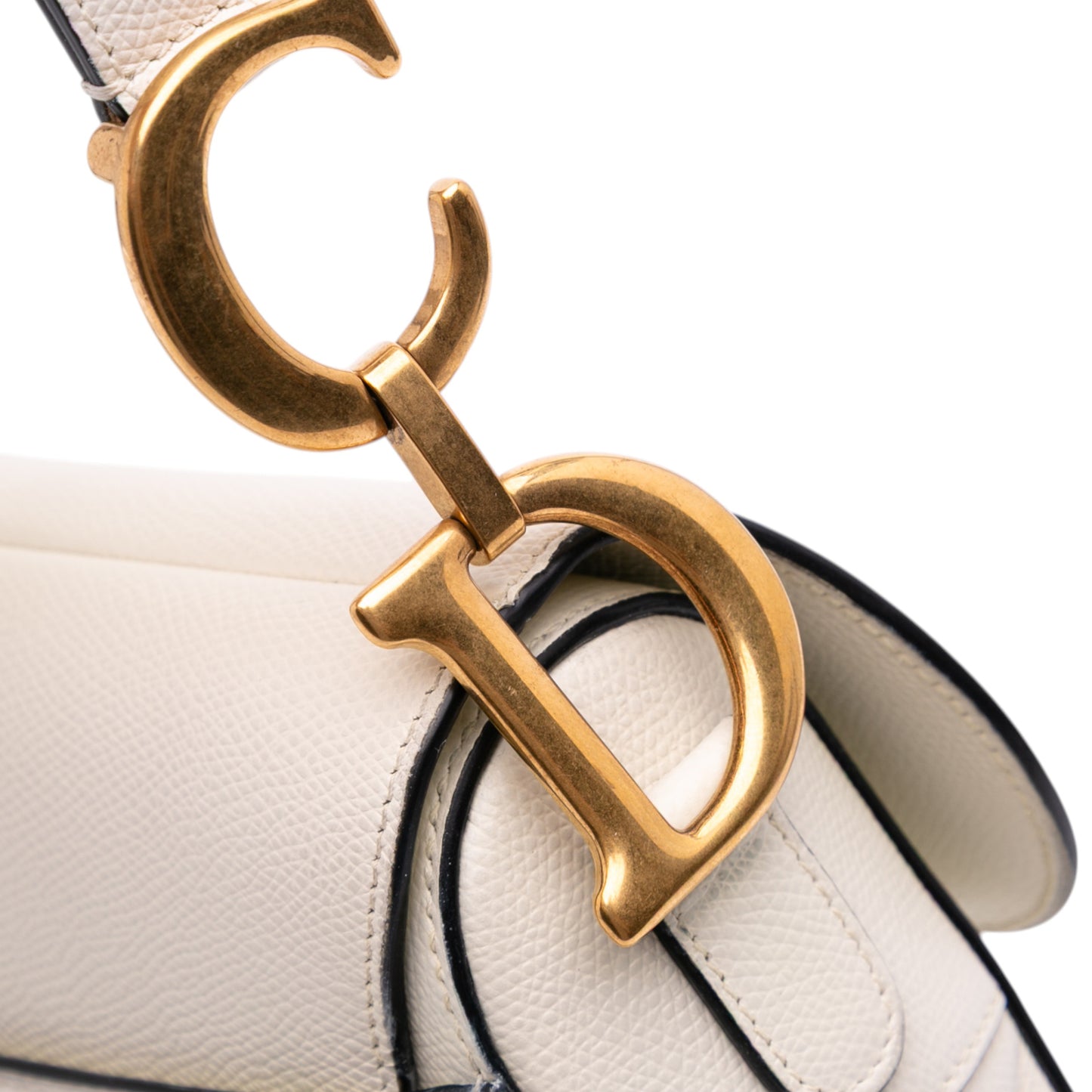 Dior Saddle Bag in pelle bianca – 2019
