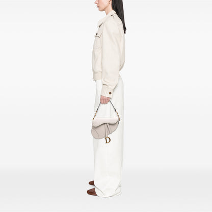 Dior Saddle Bag in pelle bianca – 2019