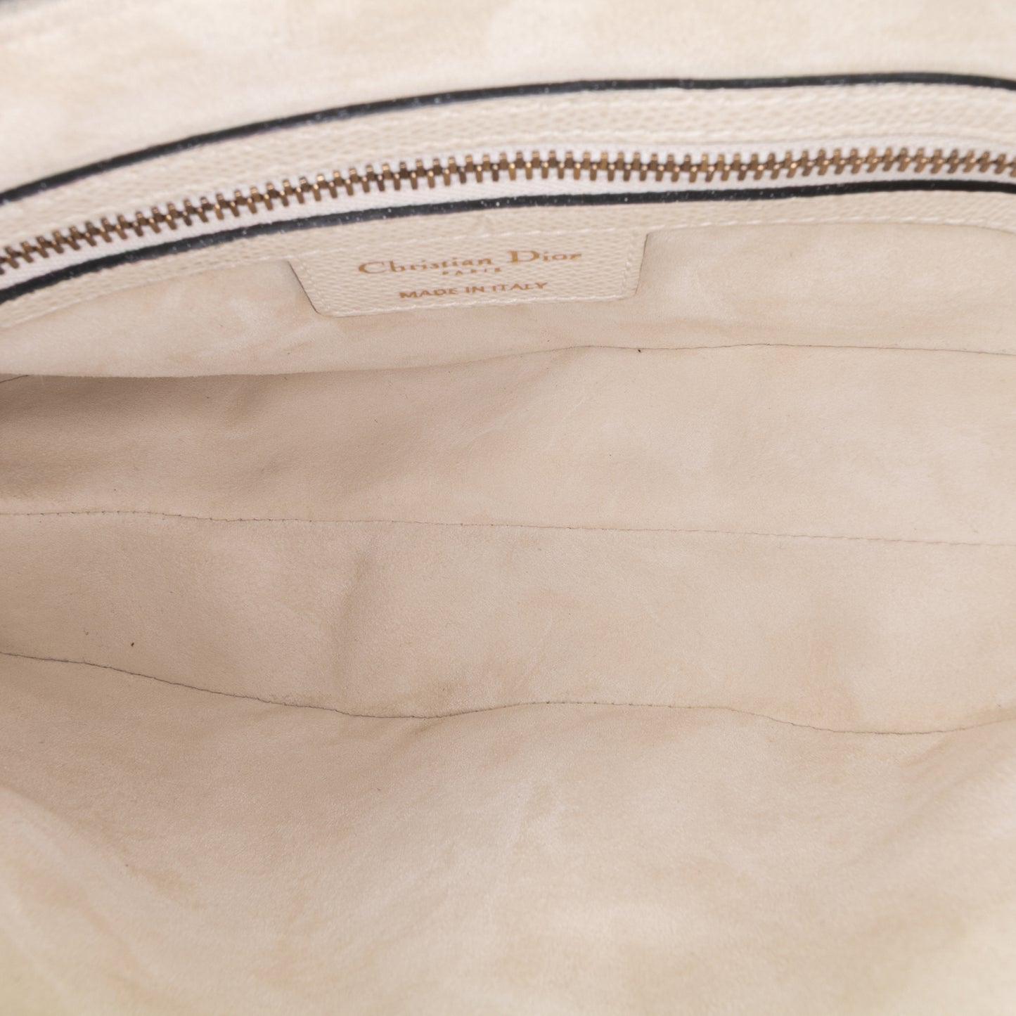 Dior Saddle Bag in pelle bianca – 2019