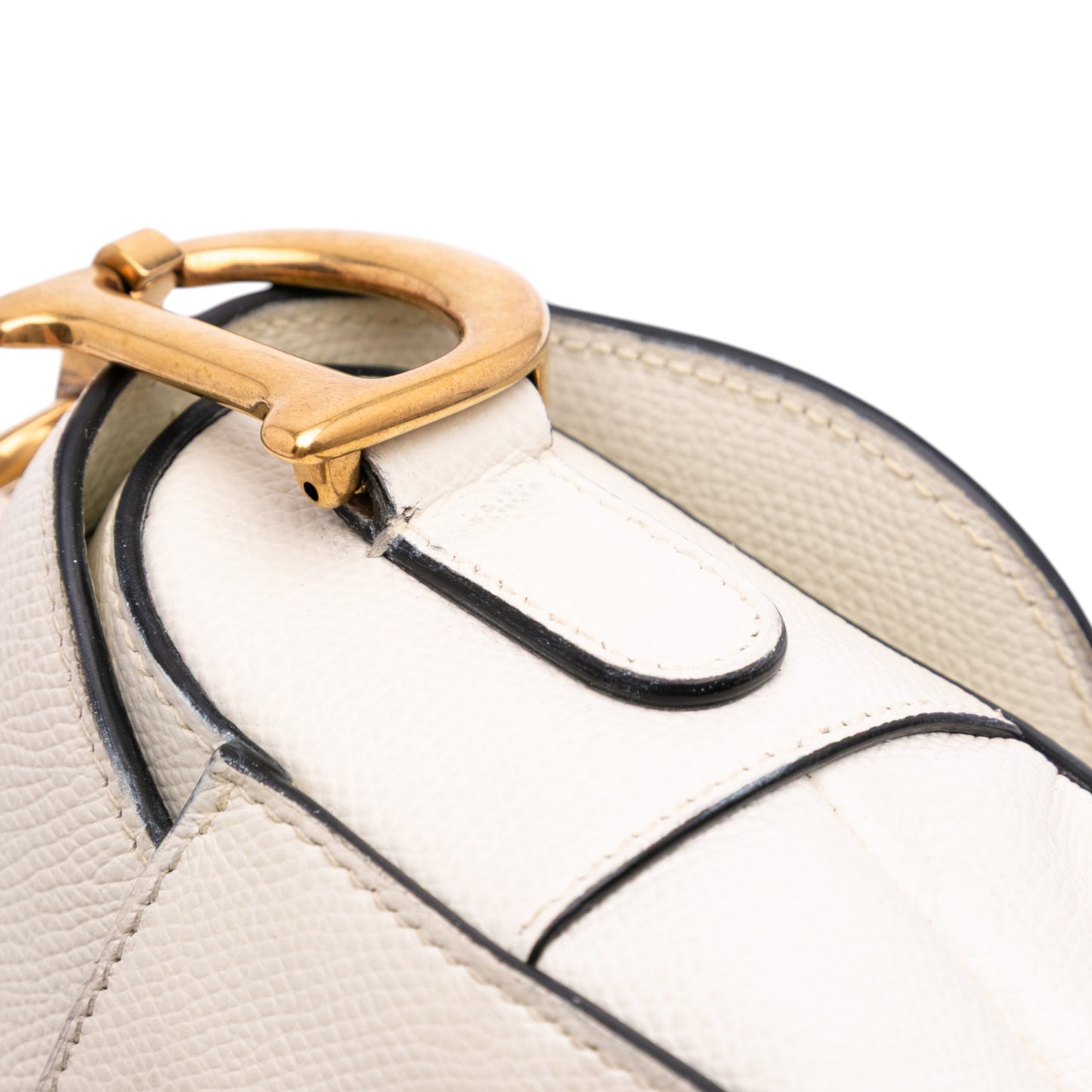 Dior Saddle Bag in pelle bianca – 2019