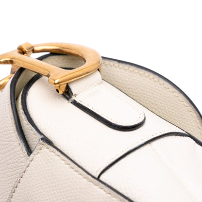 Dior Saddle Bag in pelle bianca – 2019