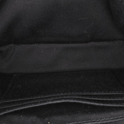 Saint Laurent Loulou Toy in Cotone Bandana Nero con Dettagli in Rafia – 2018