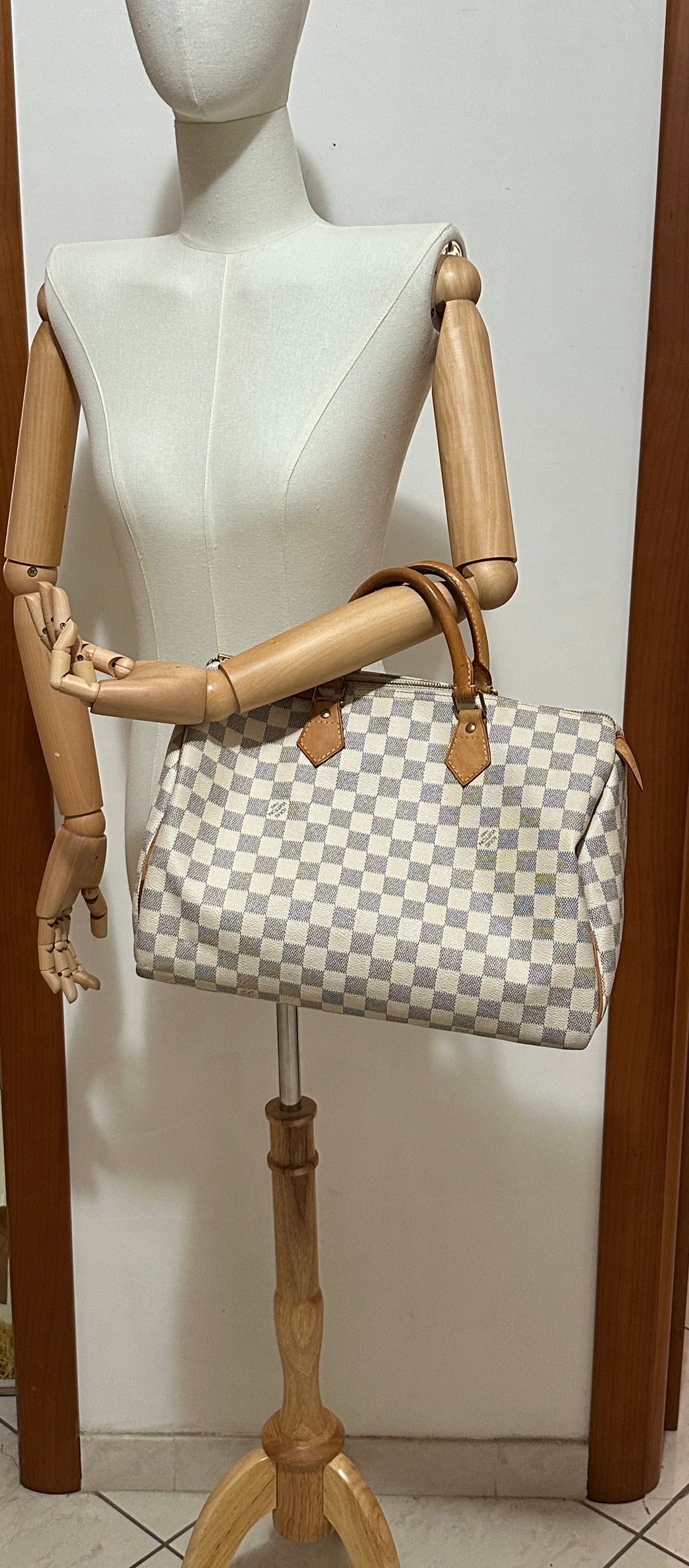 Louis Vuitton Speedy 35 Damier Azur – Made in France