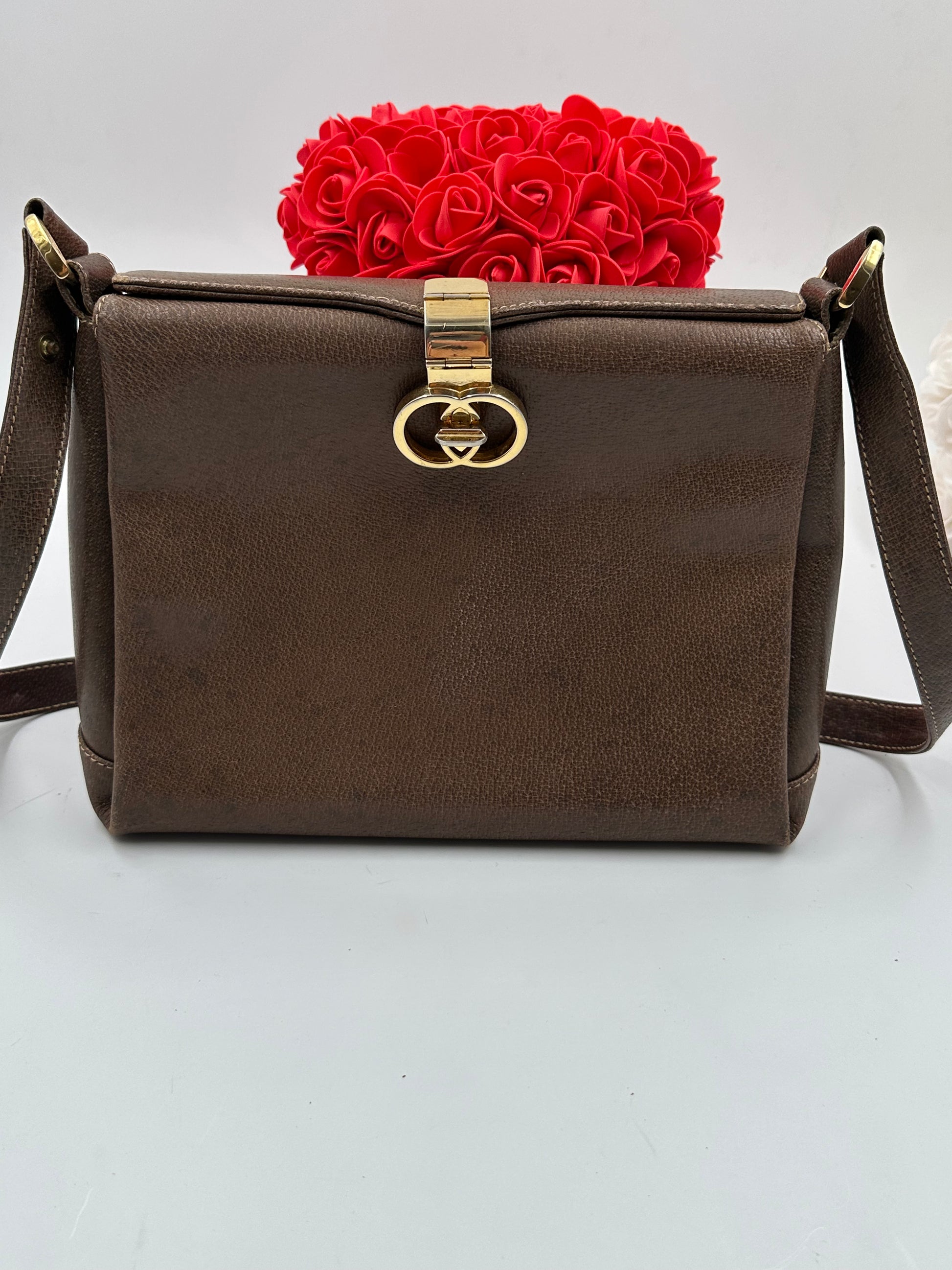 Gucci Vintage Tracolla GG Pelle Marrone – Etoilux