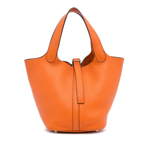Hermès Picotin Lock 18 arancione pelle vitello 2004