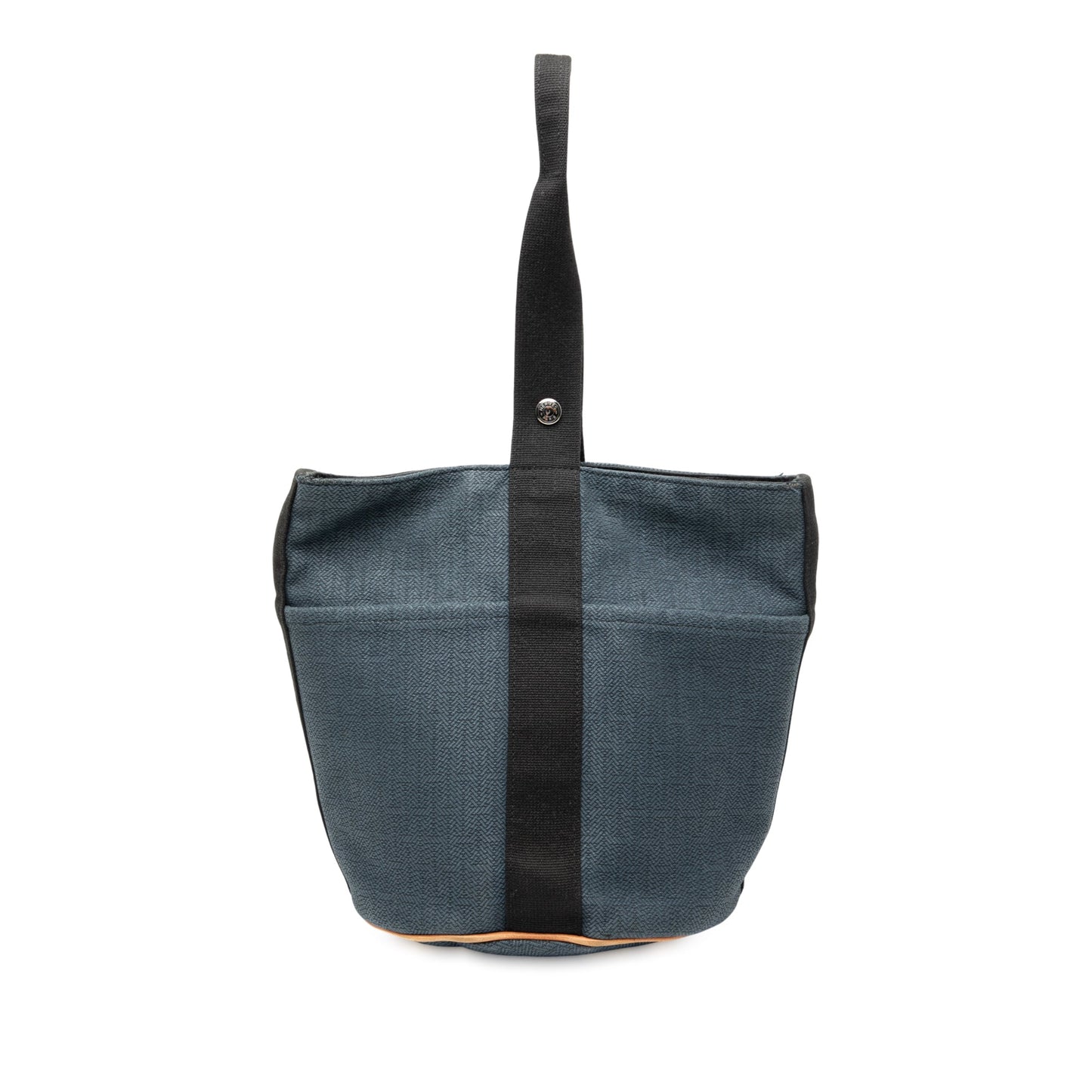  Hermès Saxo MM Tela Blu Marine — Borsa Bucket Vintage Autentica | Etoilux