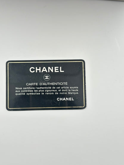 Chanel Classic Flap Small in pelle bianca – Oro 24k – Serie 1 (1989–1991) – Full Set