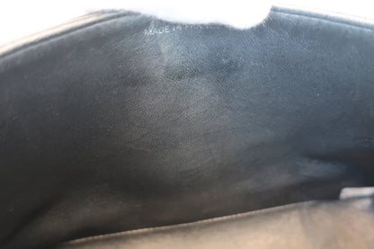 Chanel Matelassé Doppia Patta e Doppia Catena Pelle Caviar Nera – 25 cm