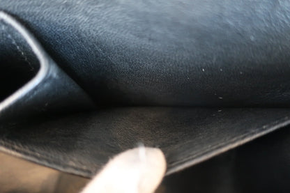 Chanel Matelassé Doppia Patta e Doppia Catena Pelle Caviar Nera – 25 cm