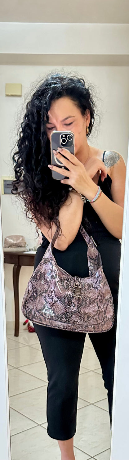 Gucci Jackie Hobo in Pelle Stampa Pitone – Vintage