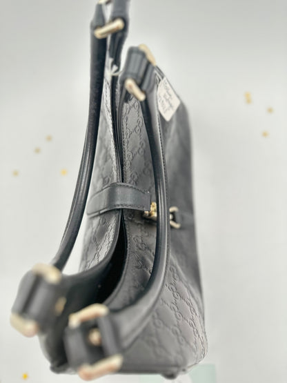 Gucci Jackie Medium in pelle Guccissima nera – 2000s