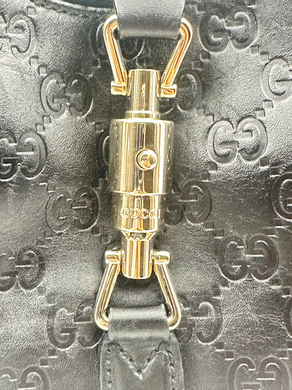 Gucci Jackie Medium in pelle Guccissima nera – 2000s