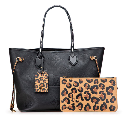 Louis Vuitton – Neverfull MM Wild at Heart in Pelle Monogram Empreinte Nera (2021)