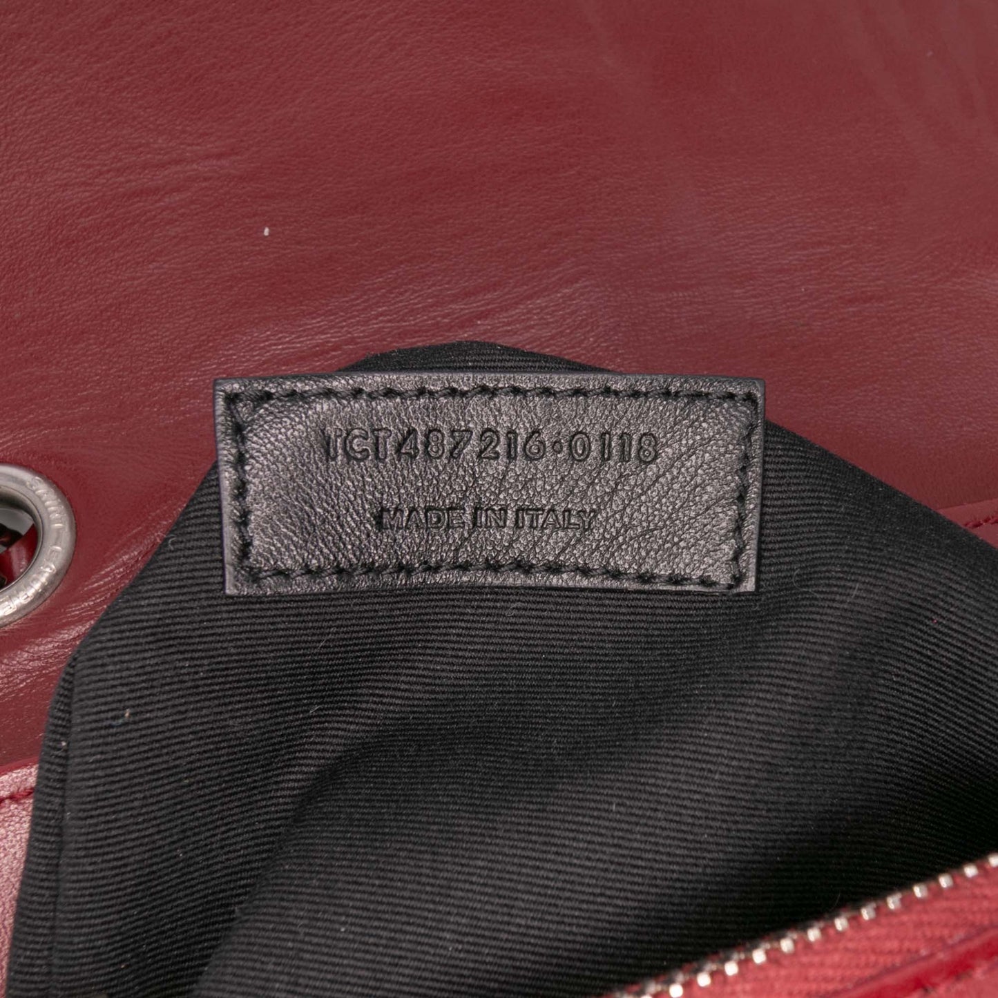 Saint Laurent LouLou Medium in pelle trapuntata – Rosso (2018)