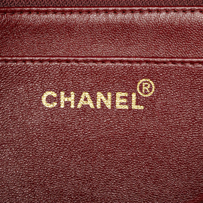 Chanel Diana Flap Medium in pelle di agnello nera – Vintage 1991/1994