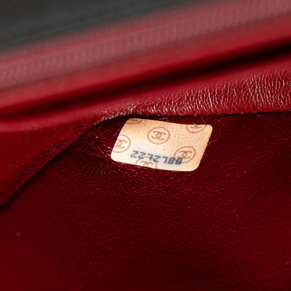 Chanel Diana Flap Medium in pelle di agnello nera – Vintage 1991/1994
