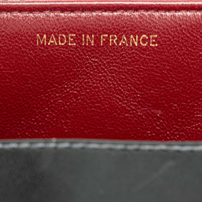 Chanel Diana Flap Medium in pelle di agnello nera – Vintage 1991/1994