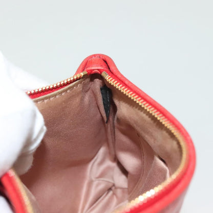 Miu Miu – Pouch in Pelle Rossa con Fiocco e Dettagli Dorati